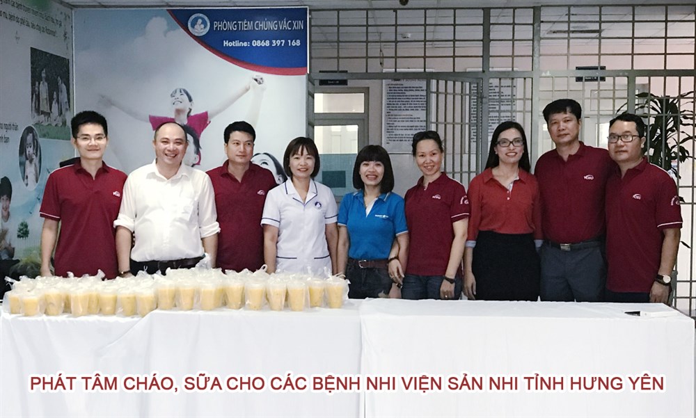 VCEO tổ chức chuyến từ thiện tại Viện Sản Nhi Hưng Yên