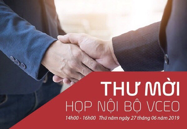 Thư mời họp nội bộ VCEO