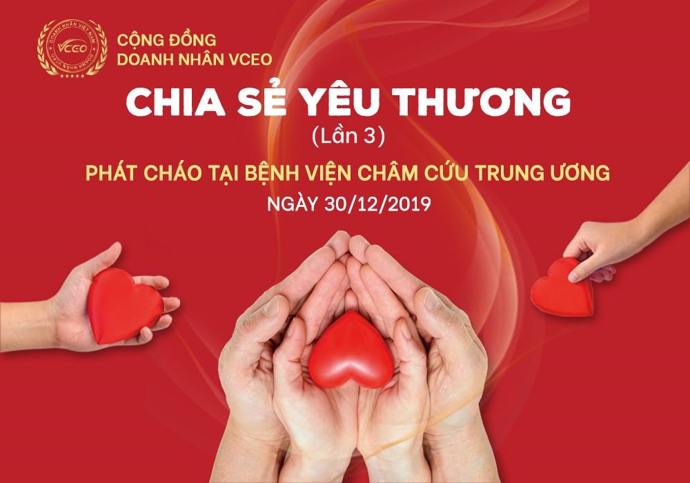 VCEO tổ chức chương trình thiện nguyện "Chia sẻ yêu thương lần 3"