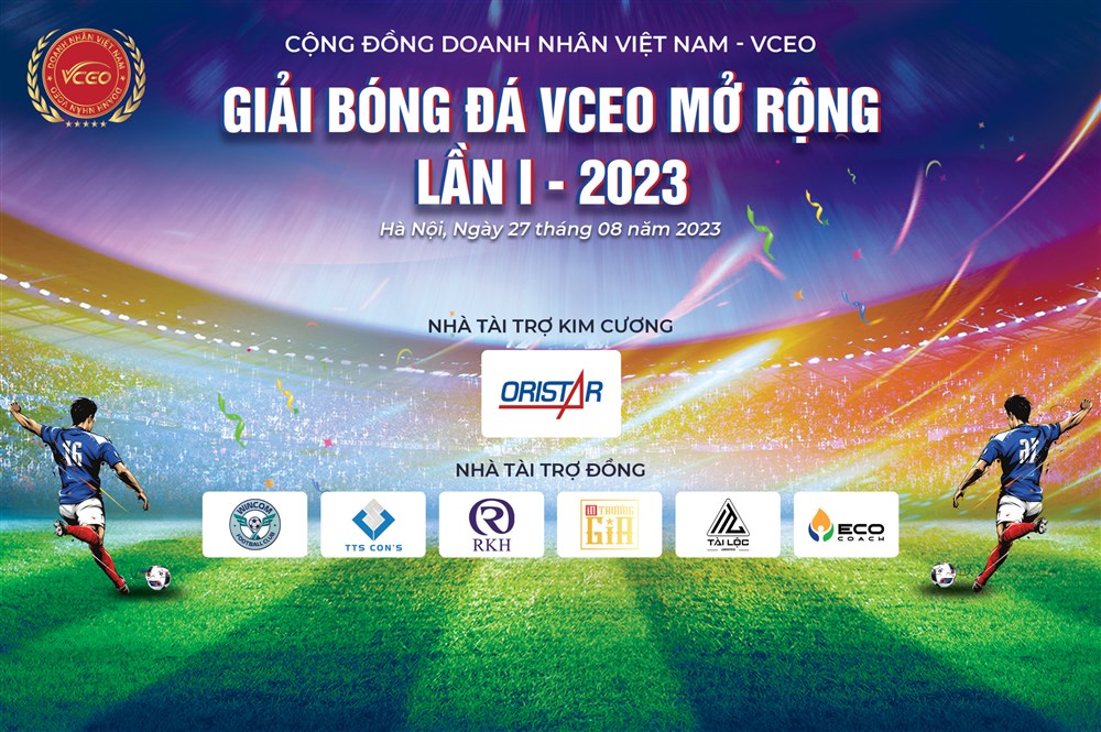 Lời cảm ơn đến quý nhà tài trợ giải bóng đá VCEO mở rộng lần thứ I - Năm 2023