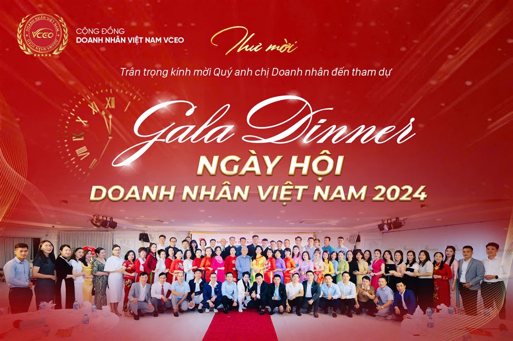 Thư mời tham dự: Lễ kỷ niệm 20 năm Ngày truyền thống Doanh nhân Việt Nam 13/10/2024