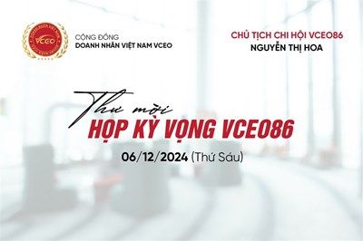 Sự kiện “Họp kỳ vọng VCEO86” – Niềm tự hào của một chi hội đầy khát vọng trong lòng Cộng đồng doanh nhân Việt Nam VCEO