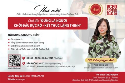 VCEO Coffee talk 46: Đừng là người khởi đầu rực rỡ, kết thúc lặng thinh!