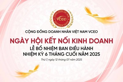 Thư mời tham dự sự kiện: Ngày hội kết nối kinh doanh & Lễ bổ nhiệm Ban điều hành nhiệm kỳ 6 tháng cuối năm 2025