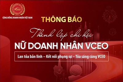 Thông báo thành lập chi hội nữ doanh nhân VCEO