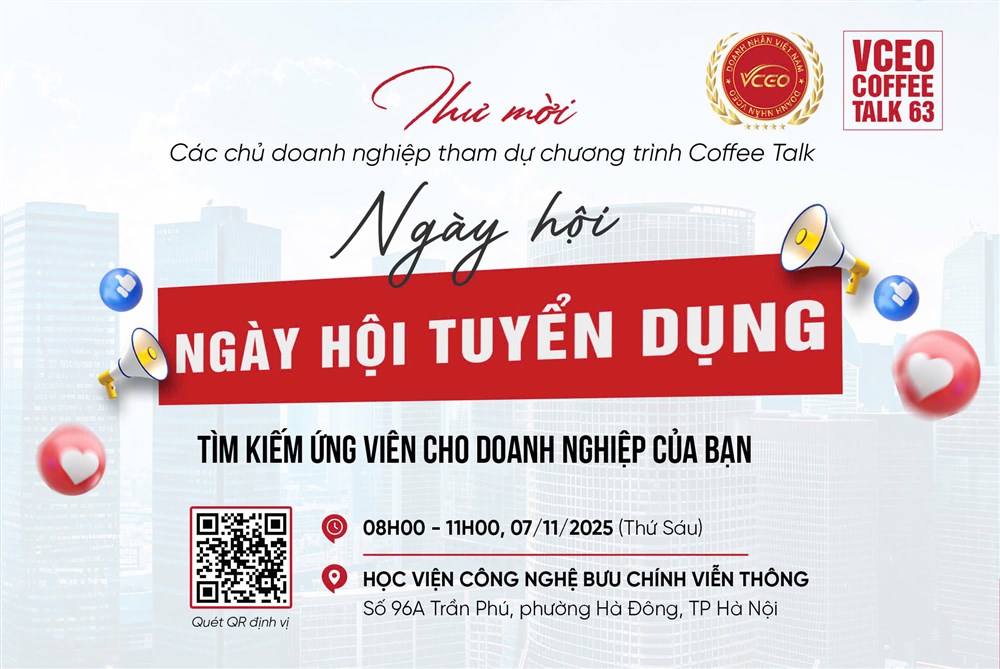VCEO Coffee talk 63: Ngày hội tuyển dụng, tìm kiếm ứng viên cho doanh nghiệp của bạn