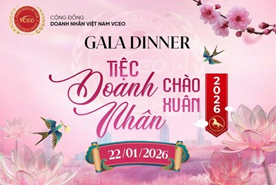 VCEO: Thư mời tham dự sự kiện Doanh Nhân Chào Xuân 2026 cùng Cộng đồng Doanh nhân Việt Nam