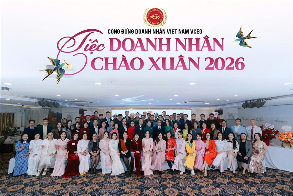VCEO tổ chức thành công chương trình “Tiệc Doanh nhân Chào Xuân 2026” – Hành trình kết nối sức mạnh doanh nhân Việt