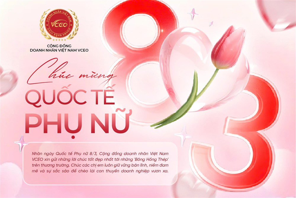 Vceo chúc mừng ngày quốc tế phụ nữ 8/3