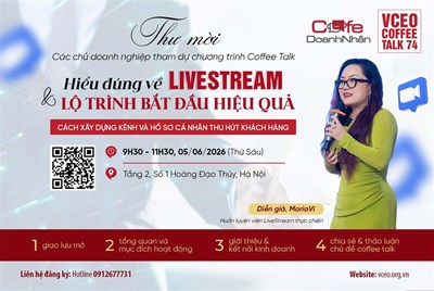 VCEO Coffee Talk 74: Thúc đẩy doanh nghiệp Việt làm chủ livestream – Tăng tốc chuyển đổi số trong kỷ nguyên mới