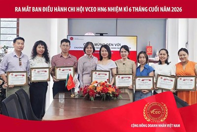 VCEO: Đào tạo Ban điều hành chi hội VCEO HN6 nhiệm kì 4.0, xác lập mục tiêu bứt phá 6 tháng cuối năm 2026
