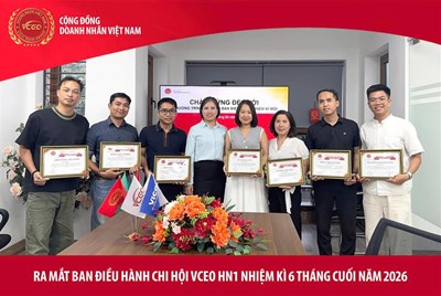 VCEO: Đào tạo Ban điều hành chi hội VCEO HN1 nhiệm kì 8.0, hướng tới nâng tầm lãnh đạo và chuẩn hóa hệ thống