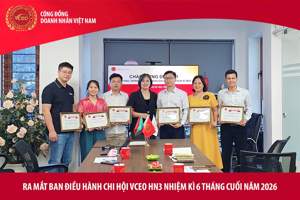 VCEO: Đào tạo Ban điều hành chi hội VCEO HN3 nhiệm kì 7.0 hướng tới nâng tầm lãnh đạo và tăng trưởng đột phá