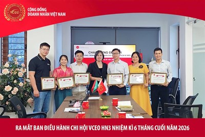 VCEO: Đào tạo Ban điều hành chi hội VCEO HN3 nhiệm kì 7.0 hướng tới nâng tầm lãnh đạo và tăng trưởng đột phá