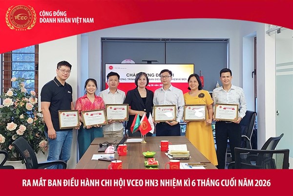 VCEO: Đào tạo Ban điều hành chi hội VCEO HN3 nhiệm kì 7.0 hướng tới nâng tầm lãnh đạo và tăng trưởng đột phá