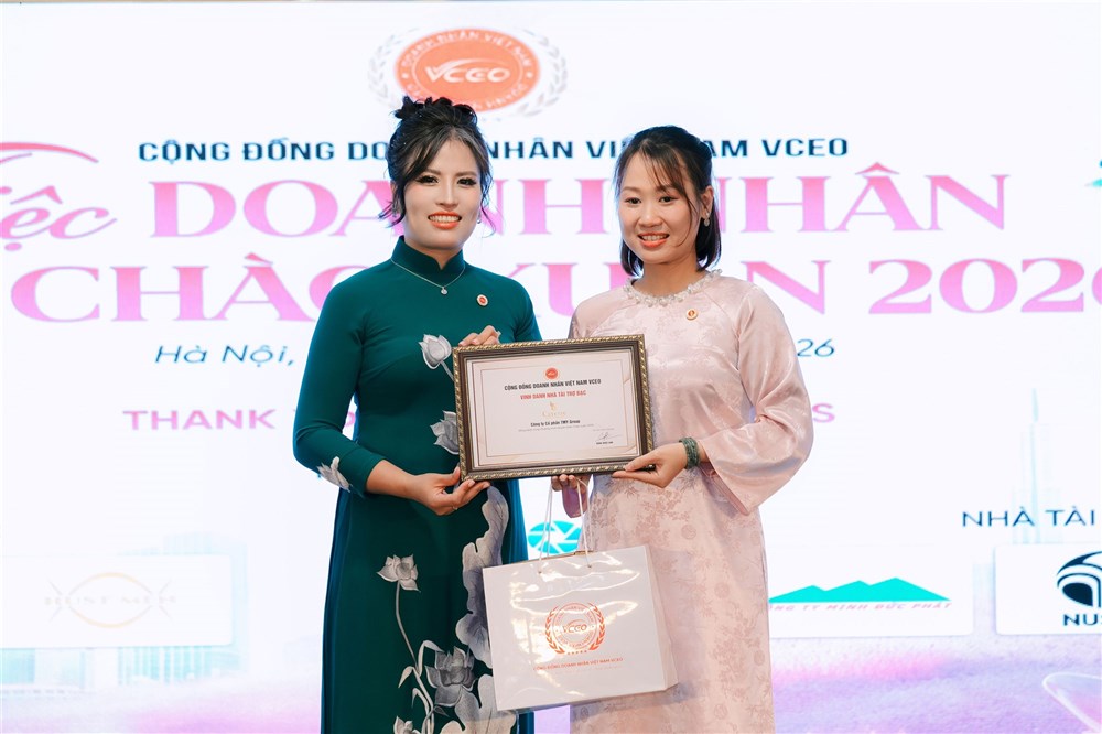 VCEO Tri ân Nhà tài trợ Bạc TMY Group (Thương hiệu Rèm cửa Caresse) tại Tiệc doanh nhân chào xuân 2026