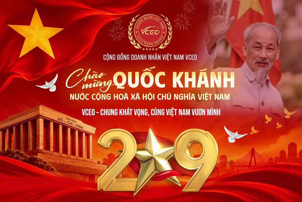 VCEO chào mừng Quốc Khánh 2/9 – Cùng nhau viết tiếp hành trình Việt Nam