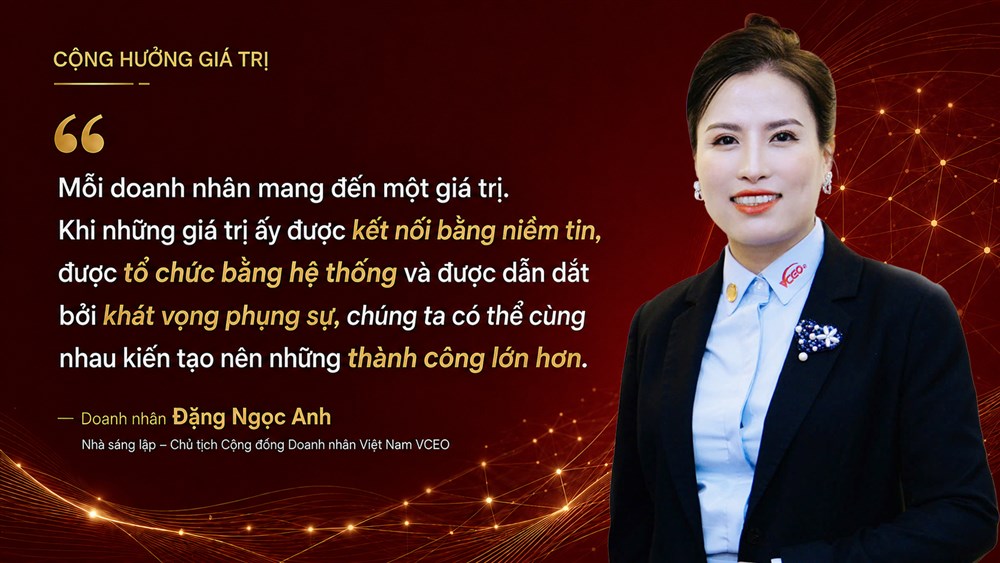 Cộng hưởng giá trị là phương châm mà Nhà sáng lập VCEO sử dụng để đưa thành viên VCEO vươn tới thành công