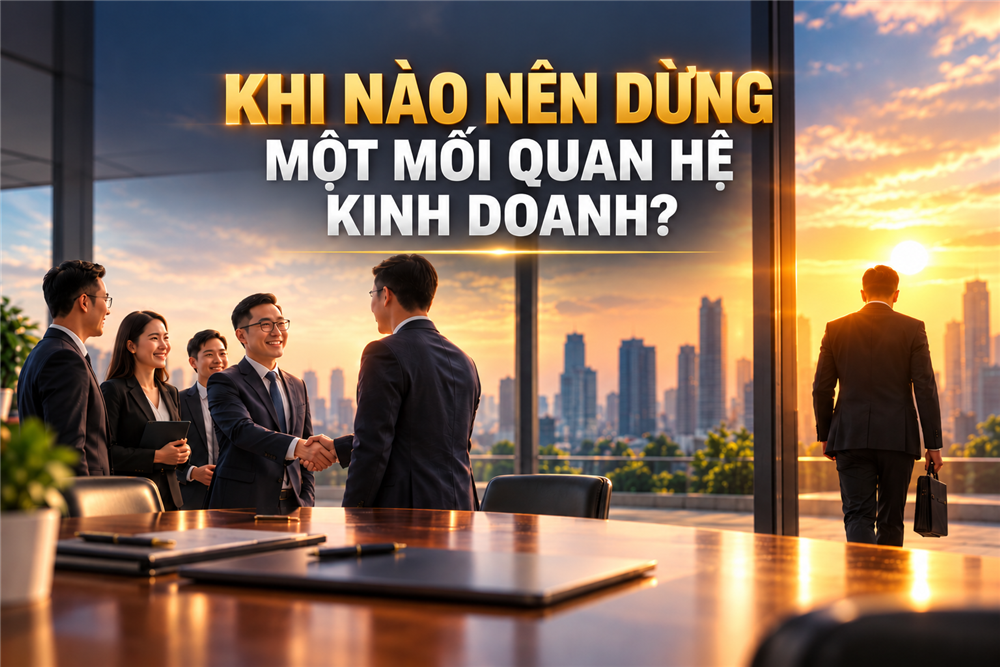 Khi nào nên dừng một mối quan hệ kinh doanh? 
