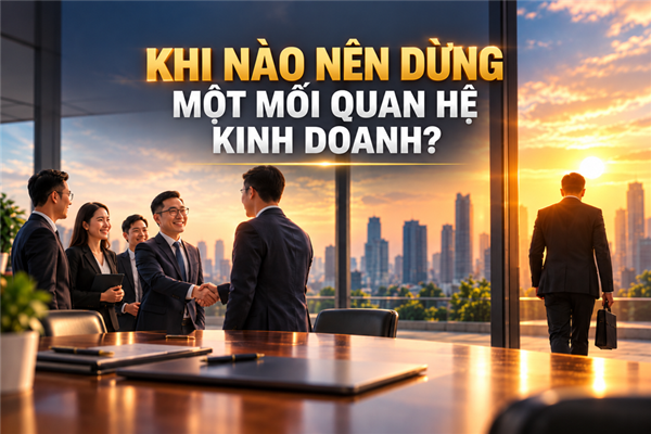 Khi nào nên dừng một mối quan hệ kinh doanh? 