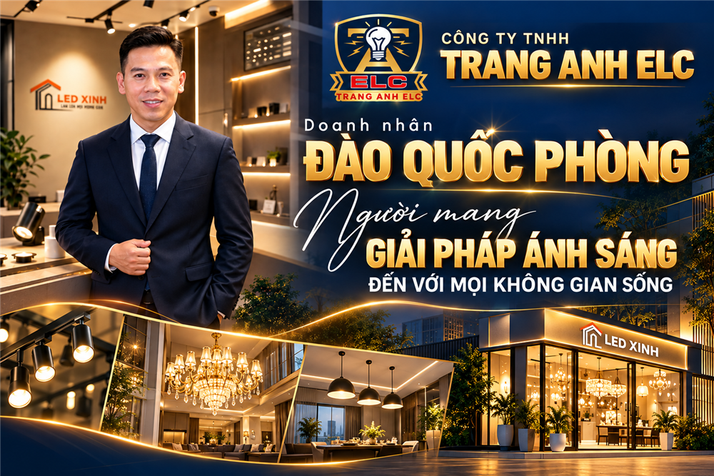 Doanh nhân Đào Quốc Phòng - Người mang giải pháp ánh sáng đến với mọi không gian sống 