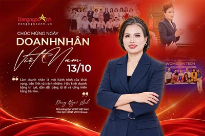 Nhà sáng lập VCEO Đặng Ngọc Anh gửi thư chúc mừng Ngày Doanh nhân Việt Nam 13/10/2026
