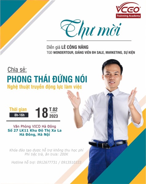 Phong thái đứng nói và nghệ thuật truyền động lực làm việc 